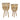 Wicker Footed Planters 10 / 12" (Set of 2) - Natural
