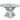 Noralie - 31" Dining Table - Clear Glass, Mirrored & Faux Diamonds