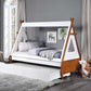 Loreen - Twin Bed - Oak & White Finish