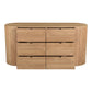 Theo - 6 Drawer Dresser - Light Brown