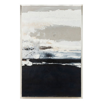Helston Acrylic Frame Handpainted Wall Art - Multi