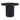 Tower - Dining Table - Black - Iron