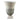 Glass 12" Vase On Marble Base - Sage/Ivory