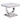 Zander - Console Table - White Printed Faux Marble & Mirrored Silver Finish