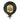 Metal 15" Round Votive Holder - Black/Gold
