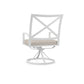 Bristol - Swivel Dining Chair, With Self Welt - Canvas Flax / White