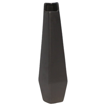 Davenport Small Ceramic Vase 10" - Black