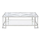 Kalan - Coffee Table - Glass & Silver