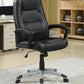 Dione - Upholstered Adjustable Home Office Desk Chair - Black