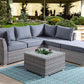 Laurance - Patio Set - Gray Fabric & Gray Finish