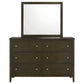 Wilkes - 6-Drawer Dresser And Mirror - Dark Cocoa