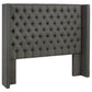 Bancroft - Upholstered Full Wingback Headboard - Gray