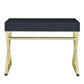 Coleen - Vanity Desk - Black & Brass Finish - 31"