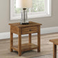 Payne - 1 Drawers Wood End Table with Shelf
