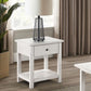 Payne - 1 Drawers Wood End Table with Shelf