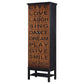 Lovegood - 2-Door Accent Cabinet - Rich Brown And Black