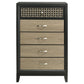 Valencia - 5-Drawer Bedroom Chest - Black