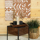 Ondrej - Square Accent Side Table Removable Tray - Dark Brown