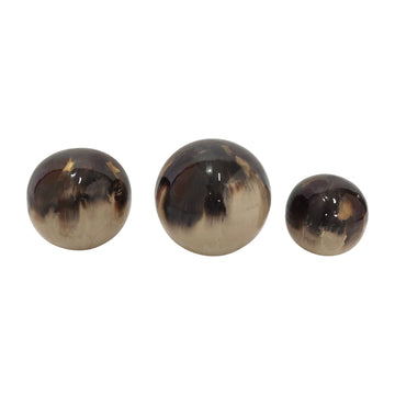 Metal 4/5/6" Galaxy Orbs (Set of 3) - Multi