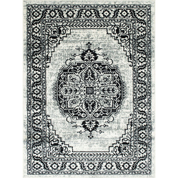 Serang - Area Rug - Gray / Black Fabric