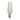 Glass Vase With Metal Base 26" - Pearl White