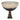 Glass 13" Bowl With Stand - 2-Tone White