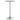 Abiline - Round Glass Top Bistro Bar Table - Chrome