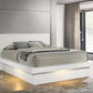 Jessica - Wood LED Panel Bed