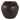 14" x 12" Textured Ecomix 4-Handle Vase - Brown