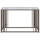 Adri - Glass Top Entryway Sofa Console Table