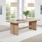 Kailani - 110" Rectangular Wood Dining Table - Beige Oak