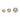 Ceramic Orbs 4 / 5 / 6" (Set of 3) - White / Gold