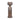 Glass 16" Decorated Candle Holder - Champagne