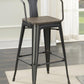 Cavalier - Metal Bar Chair (Set of 2) - Dark Elm And Matte Black