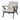 Cressida Wood Accent Chair - Ivory