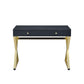 Coleen - Desk - Black & Brass