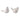 Ceramic Birds With Flower Decals (Set of 2) - Ivory