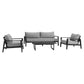 Cayman - Aluminum Outdoor Coffee Table - Black