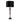 Glass Pillar Table Lamp 37" - Mercury Black