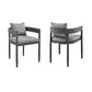 Menorca - Outdoor Patio Dining Chairs (Set of 2) - Gray