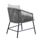 Ditas - Outdoor Patio Dining Chair - Black / Gray