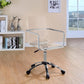 Amaturo - Acrylic Adjustable Home Office Desk Chair - Clear