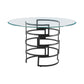Diaz - Contemporary Round Dining Table - Matte Black