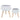 Terrazzo Planter With Wood Legs 11 / 15" (Set of 2) - Gray