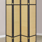 Pearce - 4-Panel Bamboo Room Divider Folding Screen - Natural