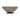 Metal Corrugated Half Circle Sculpture 11" - Gray