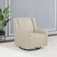 Serra - Boucle Upholstered Swivel Glider Recliner