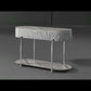 Yukino - Coffee Table - Gray High & Chrome