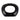 Ceramic Oval Vase 11" - Shiny Black