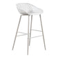 Piazza - Outdoor Barstool Barstool (Set of 2) - White